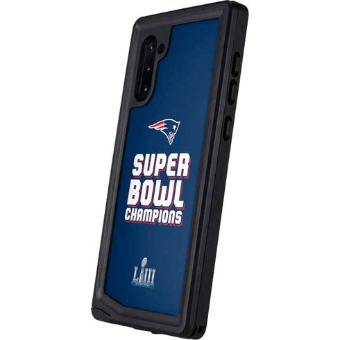 NFL Patriots Super Bowl LIII Champions Galaxy Note 10 Waterproof Case