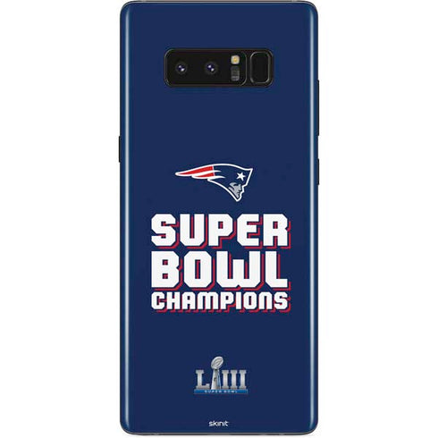 NFL Patriots Super Bowl LIII Champions Galaxy Note 8 Skin