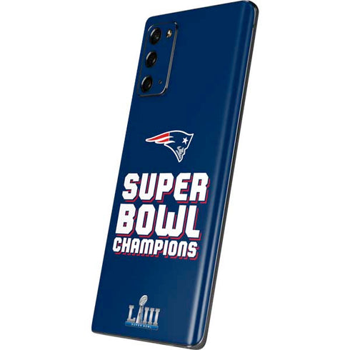 NFL Patriots Super Bowl LIII Champions Galaxy Note20 5G Skin