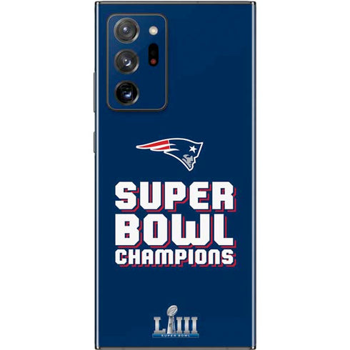 NFL Patriots Super Bowl LIII Champions Galaxy Note20 Ultra 5G Skin