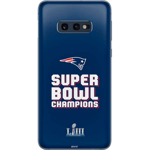 NFL Patriots Super Bowl LIII Champions Galaxy S10e Skin