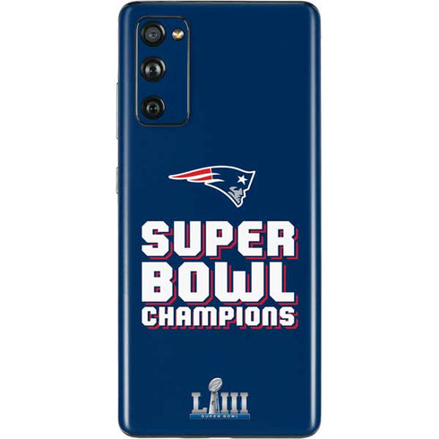 NFL Patriots Super Bowl LIII Champions Galaxy S20 Fan Edition Skin