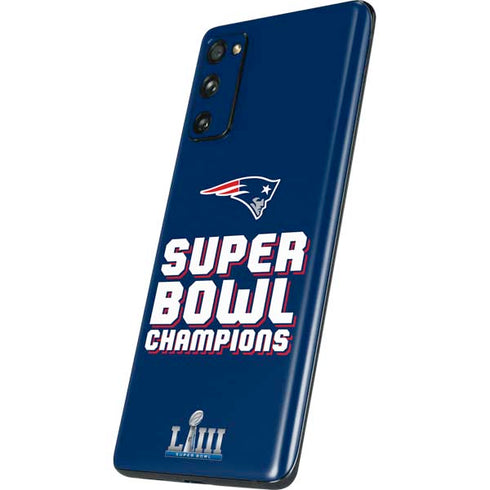 NFL Patriots Super Bowl LIII Champions Galaxy S20 Fan Edition Skin