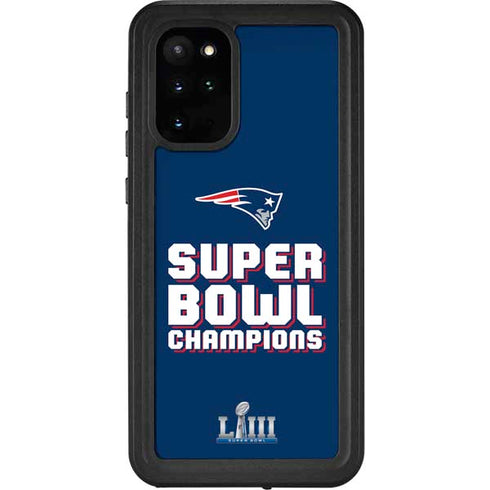 NFL Patriots Super Bowl LIII Champions Galaxy S20 Plus Waterproof Case