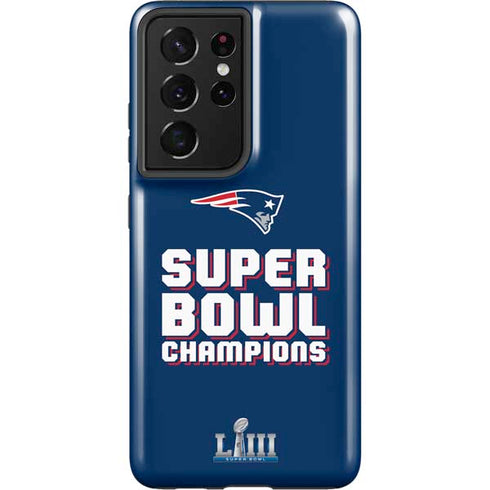 NFL Patriots Super Bowl LIII Champions Galaxy S21 Ultra 5G Pro Case