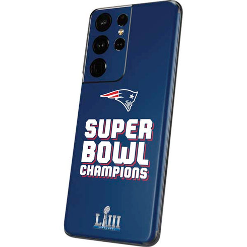 NFL Patriots Super Bowl LIII Champions Galaxy S21 Ultra 5G Skin