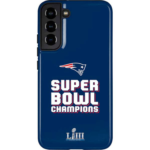 NFL Patriots Super Bowl LIII Champions Galaxy S22 Plus Pro Case
