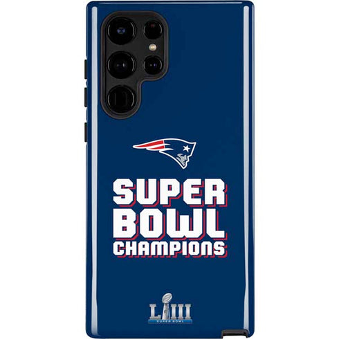 NFL Patriots Super Bowl LIII Champions Galaxy S22 Ultra Pro Case
