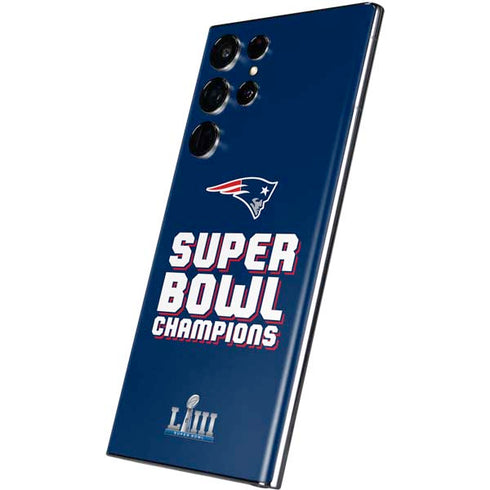 NFL Patriots Super Bowl LIII Champions Galaxy S22 Ultra Skin