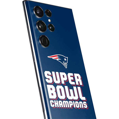 NFL Patriots Super Bowl LIII Champions Galaxy S22 Ultra Skin