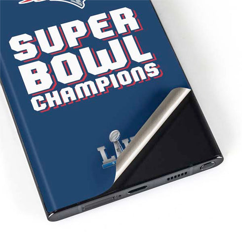 NFL Patriots Super Bowl LIII Champions Galaxy S22 Ultra Skin