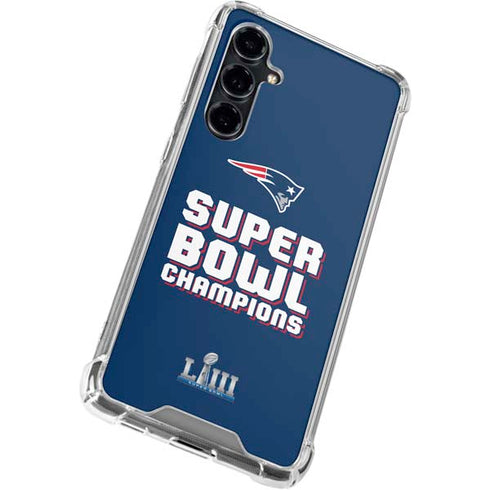 NFL Patriots Super Bowl LIII Champions Galaxy S23 FE Clear Case