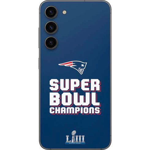 NFL Patriots Super Bowl LIII Champions Galaxy S23 Plus Skin