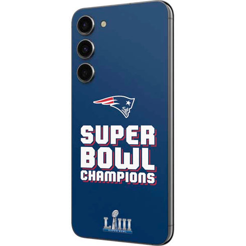 NFL Patriots Super Bowl LIII Champions Galaxy S23 Plus Skin