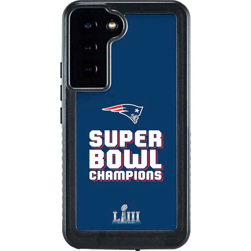 NFL Patriots Super Bowl LIII Champions Galaxy S23 Plus Waterproof Case