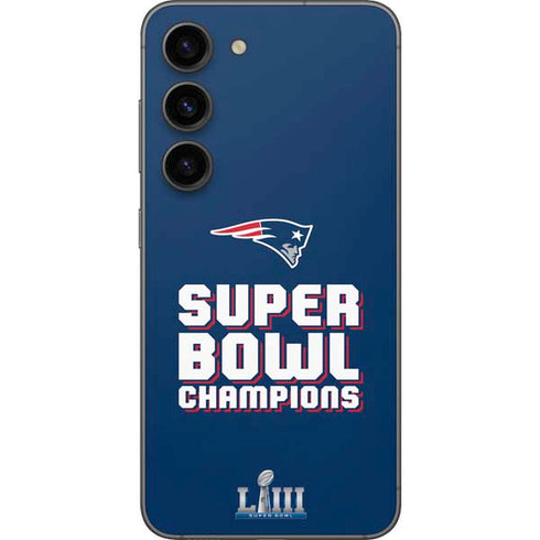 NFL Patriots Super Bowl LIII Champions Galaxy S23 Skin