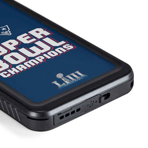 NFL Patriots Super Bowl LIII Champions Galaxy S23 Waterproof Case