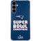 NFL Patriots Super Bowl LIII Champions Galaxy S24 Plus Clear Case