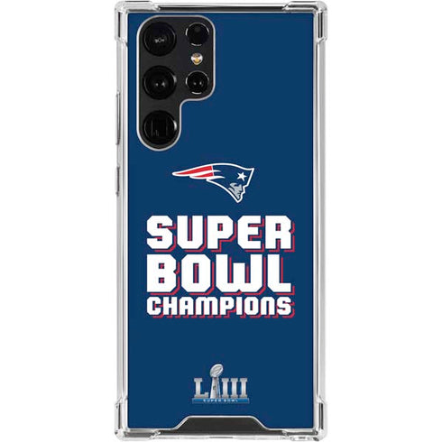 NFL Patriots Super Bowl LIII Champions Galaxy S24 Ultra Clear Case