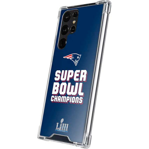 NFL Patriots Super Bowl LIII Champions Galaxy S24 Ultra Clear Case