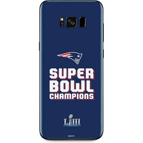 NFL Patriots Super Bowl LIII Champions Galaxy S8 Plus Skin