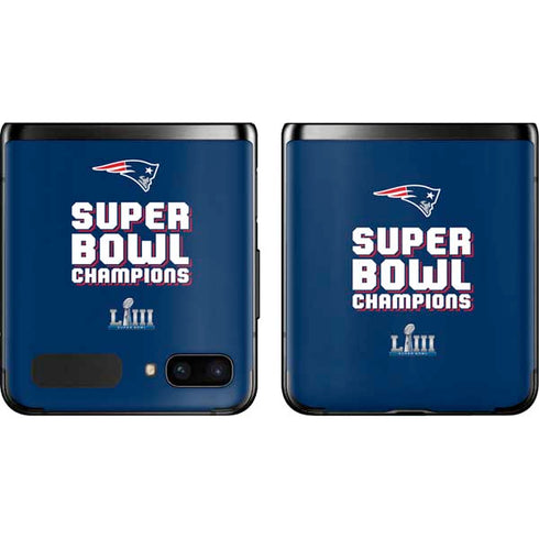 NFL Patriots Super Bowl LIII Champions Galaxy Z Flip Skin
