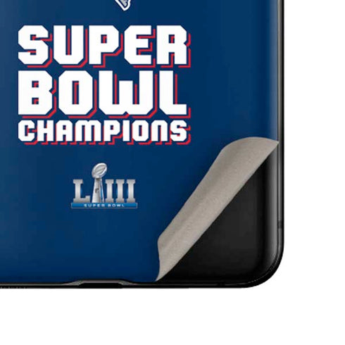 NFL Patriots Super Bowl LIII Champions Galaxy Z Flip Skin