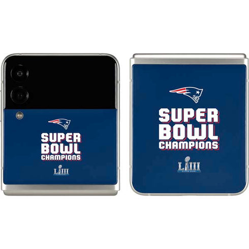 NFL Patriots Super Bowl LIII Champions Galaxy Z Flip3 5G Skin