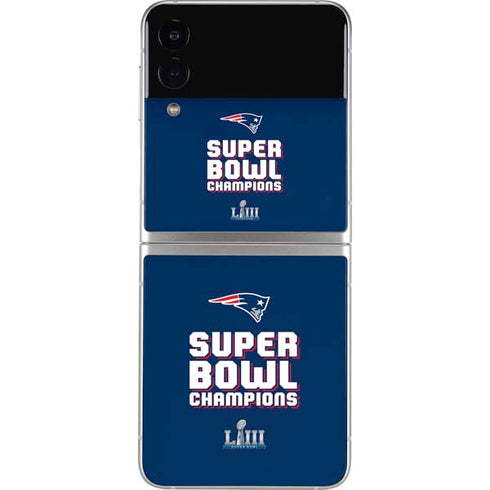 NFL Patriots Super Bowl LIII Champions Galaxy Z Flip3 5G Skin