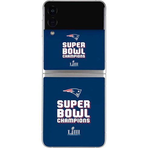NFL Patriots Super Bowl LIII Champions Galaxy Z Flip4 5G Skin