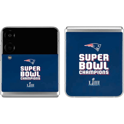 NFL Patriots Super Bowl LIII Champions Galaxy Z Flip4 5G Skin