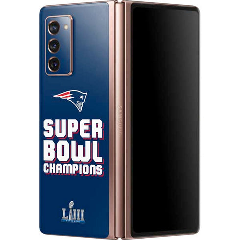 NFL Patriots Super Bowl LIII Champions Galaxy Z Fold2 5G Skin