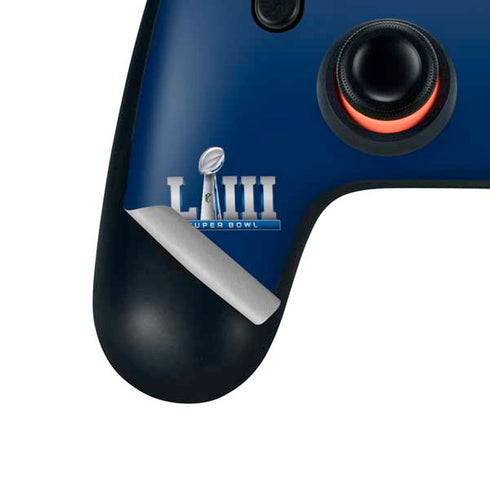 NFL Patriots Super Bowl LIII Champions Google Stadia Controller Skin
