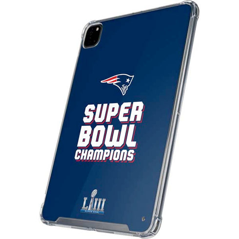 NFL Patriots Super Bowl LIII Champions iPad Pro 12.9in (2020) Clear Case