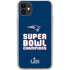 NFL Patriots Super Bowl LIII Champions iPhone 11 Clear Case