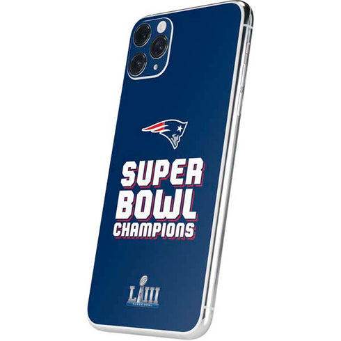 NFL Patriots Super Bowl LIII Champions iPhone 11 Pro Max Skin