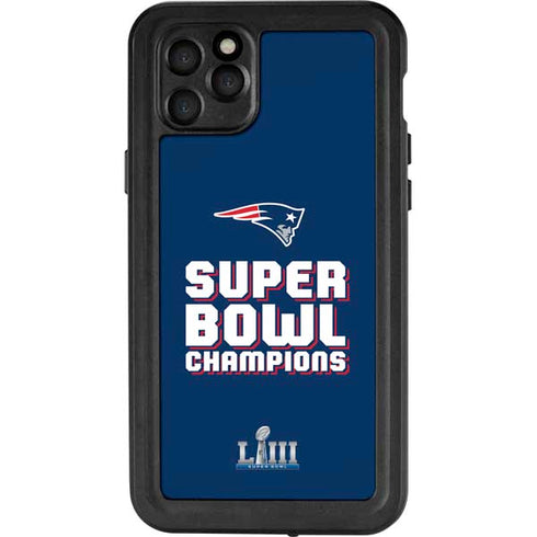 NFL Patriots Super Bowl LIII Champions iPhone 11 Pro Max Waterproof Case