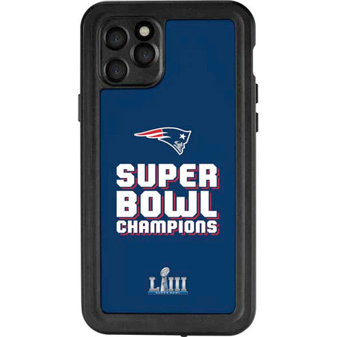NFL Patriots Super Bowl LIII Champions iPhone 11 Pro Waterproof Case