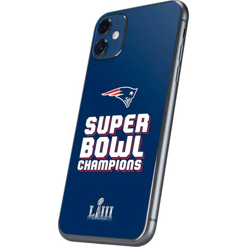 NFL Patriots Super Bowl LIII Champions iPhone 11 Skin