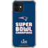 NFL Patriots Super Bowl LIII Champions iPhone 12 Clear Case