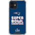 NFL Patriots Super Bowl LIII Champions iPhone 12 Mini Clear Case