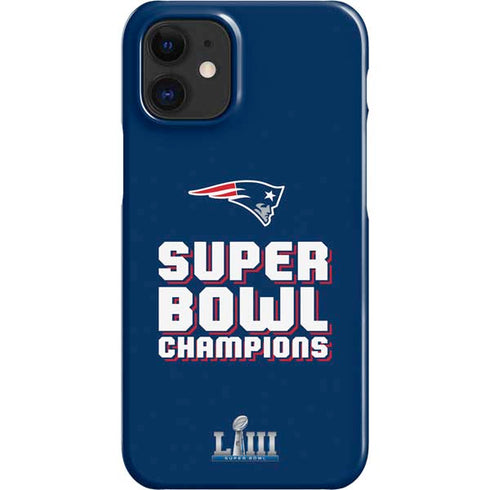 NFL Patriots Super Bowl LIII Champions iPhone 12 Mini Lite Case