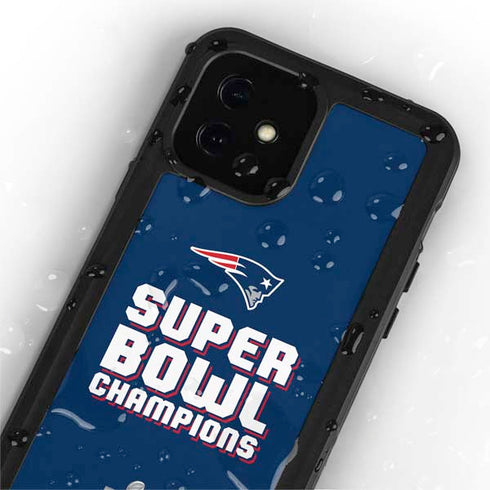 NFL Patriots Super Bowl LIII Champions iPhone 12 Mini Waterproof Case