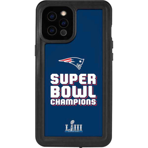 NFL Patriots Super Bowl LIII Champions iPhone 12 Pro Max Waterproof Case