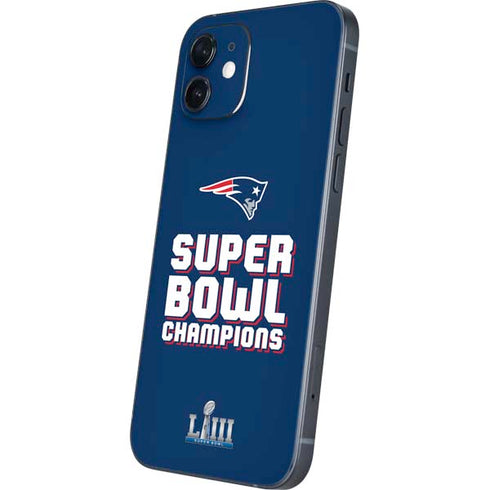 NFL Patriots Super Bowl LIII Champions iPhone 12 Skin