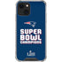 NFL Patriots Super Bowl LIII Champions iPhone 13 Clear Case