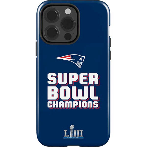 NFL Patriots Super Bowl LIII Champions iPhone 13 Pro Impact Case