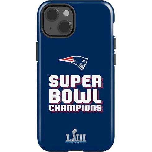 NFL Patriots Super Bowl LIII Champions iPhone 15 Impact Case