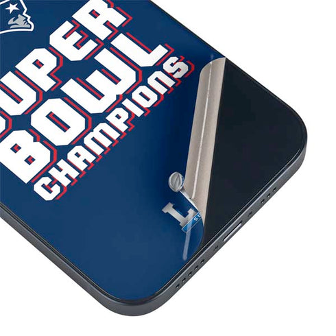 NFL Patriots Super Bowl LIII Champions iPhone 15 Plus Skin
