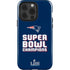 NFL Patriots Super Bowl LIII Champions iPhone 15 Pro Impact Case